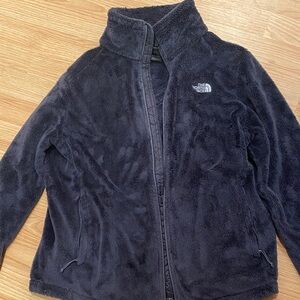 Preowned women’s The North Face Fleece Jacket - Dark Gray/blue  XL